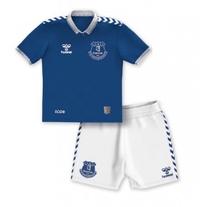 Everton Dětské Domácí dres komplet 2023-24 Krátký Rukáv (+ trenýrky)